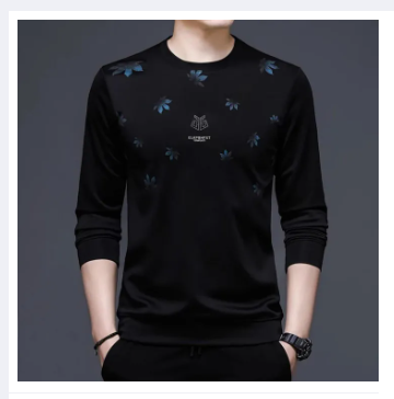 Black Full Sleeve Cotton T Shirt For Men - T Shirt For Man