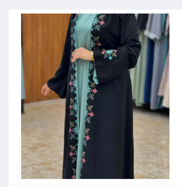 premium quality dubai cherry fabric embroidery work adjust koti borka without hijab